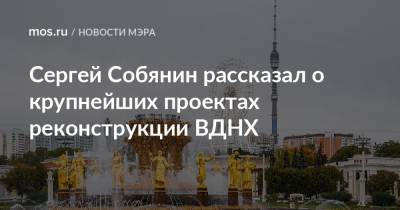 Сергей Собянин - Сергей Собянин рассказал о крупнейших проектах реконструкции ВДНХ - mos.ru - Москва - Россия