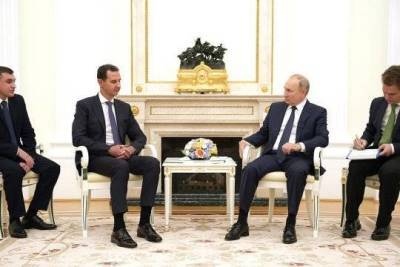 Владимир Путин - Башар Асад - Владимир Путин принял в Кремле Башара Асада - koronavirus.center - Россия - Сирия