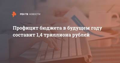 Профицит бюджета в будущем году составит 1,4 триллиона рублей - ren.tv - Россия