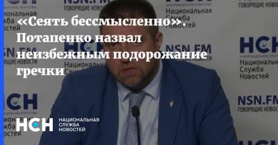 Дмитрий Потапенко - «Сеять бессмысленно». Потапенко назвал неизбежным подорожание гречки - nsn.fm - Россия