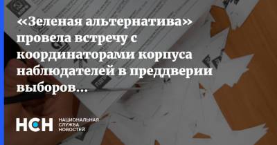 «Зеленая альтернатива» провела встречу с координаторами корпуса наблюдателей в преддверии выборов в ГД - nsn.fm - Москва