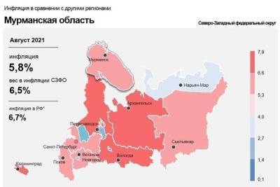 Инфляция в Мурманской области начнет замедляться к декабрю - murmansk.mk.ru - Россия - Мурманск - Мурманская обл.