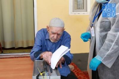 Пожилые горожане Хасавюрта принимают участие в выборах на дому - mirmol.ru - Хасавюрт