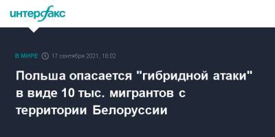 Матеуш Моравецкий - Ингрида Шимоните - Польша опасается "гибридной атаки" в виде 10 тыс. мигрантов с территории Белоруссии - interfax.ru - Москва - Сирия - Белоруссия - Ирак - Польша - Литва - Варшава