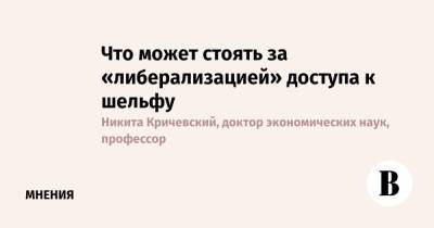 Что может стоять за «либерализацией» доступа к шельфу - vedomosti.ru - Россия - Экология