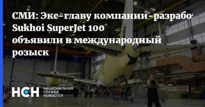 СМИ: Экс-главу компании-разработчика Sukhoi SuperJet 100 объявили в международный розыск - nsn.fm