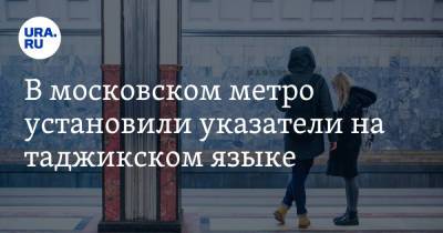 Владимир Ефимов - В московском метро установили указатели на таджикском языке. Фото - ura.news - Москва - Россия