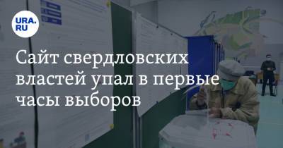 Сайт свердловских властей упал в первые часы выборов - ura.news - Екатеринбург