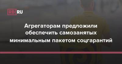 Агрегаторам предложили обеспечить самозанятых минимальным пакетом соцгарантий - rb.ru - Россия