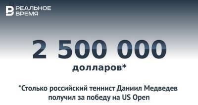 Джокович Новак - Даниил Медведев - Российский теннисист Даниил Медведев за победу в финале US Open получил $2,5 млн — это много или мало? - realnoevremya.ru - Россия - США