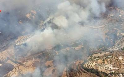 Пожар в регионе Пафоса чуть не добрался до жилых районов - vkcyprus.com - Кипр