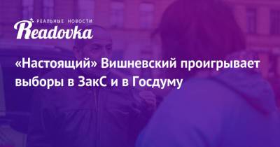 Борис Вишневский - Сергей Соловьев - «Настоящий» Вишневский проигрывает выборы в ЗакС и в Госдуму - readovka.ru - Санкт-Петербург