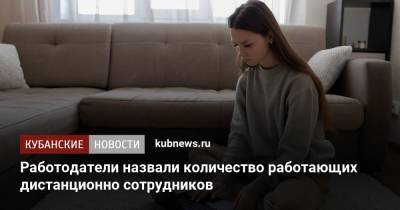 Работодатели назвали количество работающих дистанционно сотрудников - kubnews.ru - Москва - Россия - Санкт-Петербург