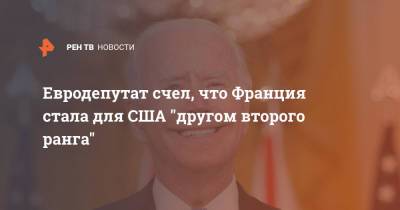 Эммануэль Макрон - Тьерри Мариани - Евродепутат счел, что Франция стала для США "другом второго ранга" - ren.tv - США - Австралия - Франция