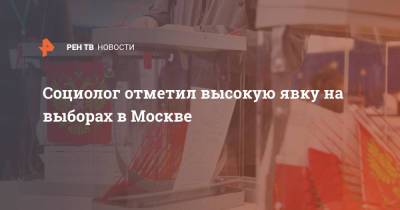 Виктор Потуремский - Социолог отметил высокую явку на выборах в Москве - ren.tv - Москва