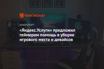 «Яндекс.Услуги» предложил геймерам помощь в уборке игрового места и девайсов - championat.com - Москва
