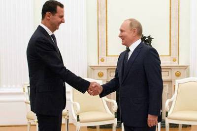Владимир Путин - Башар Асад - Путин провел переговоры с президентом Сирии - smartmoney.one - Москва - Россия - Сирия - Дамаск