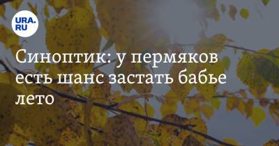 Синоптик: у пермяков есть шанс застать бабье лето - ura.news - Пермь - Пермский край