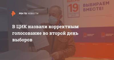 Николай Булаев - В ЦИК назвали корректным голосование во второй день выборов - ren.tv - Россия