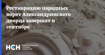 Реставрацию парадных ворот Александринского дворца завершат в сентябре - nsn.fm - Москва - Россия