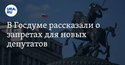 В Госдуме рассказали о запретах для новых депутатов - ura.news - Россия