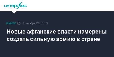 Энтони Блинкен - Новые афганские власти намерены создать сильную армию в стране - interfax.ru - Москва - Россия - США - Афганистан - Талибан