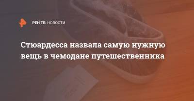 Стюардесса назвала самую нужную вещь в чемодане путешественника - ren.tv - США