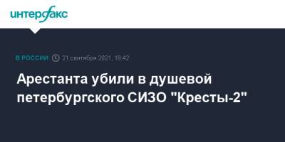 Арестанта убили в душевой петербургского СИЗО "Кресты-2" - interfax.ru - Москва - Россия - Санкт-Петербург - Колпино - Петербург