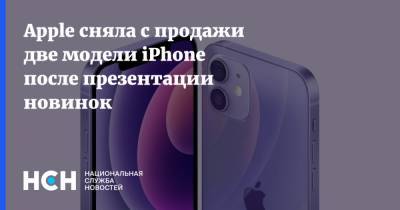 Apple сняла с продажи две модели iPhone после презентации новинок - nsn.fm - США