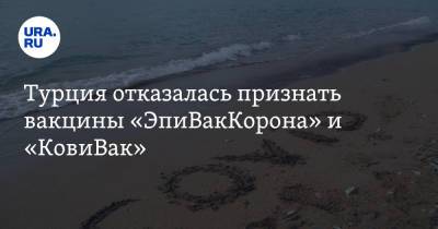 Турция отказалась признать вакцины «ЭпиВакКорона» и «КовиВак» - ura.news - Турция