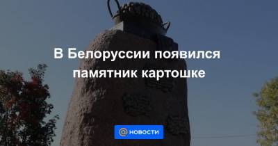Екатерина Гура - В Белоруссии появился памятник картошке - news.mail.ru - Белоруссия