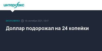 Доллар подорожал на 24 копейки - smartmoney.one - Москва - США