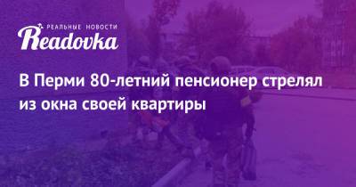 В Перми 80-летний пенсионер стрелял из окна своей квартиры - readovka.ru - Россия - Пермь - Пермский край