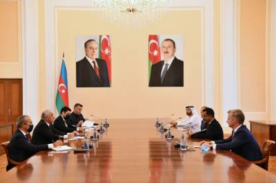 Али Асадов - Надир Насиров - Премьер-министр Азербайджана встретился с председателем группы компаний DP World - trend.az - Эмираты - Азербайджан