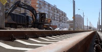 Евгений Первышов - В Краснодаре на улице Московской уложили первый километр новой трамвайной ветки - runews24.ru - Краснодарский край - Краснодар