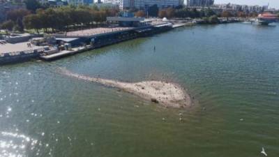 В Днепре посреди реки "вырос" новый островок, экологи забили тревогу: видео - politeka.net - Украина - Киев - Днепр - Экология