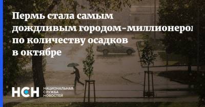 Пермь стала самым дождливым городом-миллионером по количеству осадков в октябре - nsn.fm - Россия - Санкт-Петербург - Екатеринбург - Новосибирск - Уфа - Пермь