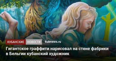 Гигантское граффити нарисовал на стене фабрики в Бельгии кубанский художник - kubnews.ru - Бельгия - Краснодарский край