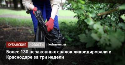 Более 130 незаконных свалок ликвидировали в Краснодаре за три недели - kubnews.ru - Краснодарский край - Краснодар - Экология