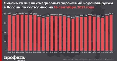 За сутки в России выявили 19594 новых случая заражения COVID-19 - profile.ru - Москва - Россия - Санкт-Петербург - Московская обл.