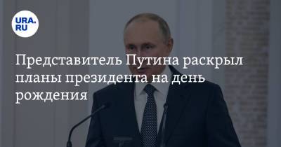 Владимир Путин - Дмитрий Песков - Представитель Путина раскрыл планы президента на день рождения - ura.news - Россия