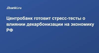 Ксения Юдаева - Эльвира Набиуллина - Центробанк готовит стресс-тесты о влиянии декарбонизации на экономику РФ - smartmoney.one - Россия