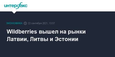 Wildberries вышел на рынки Латвии, Литвы и Эстонии - interfax.ru - Москва - Россия - Эстония - Литва - Латвия - Wildberries