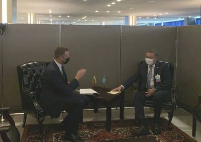 Мухтар Тлеуберди - Габриелюс Ландсбергис - Министр иностранных дел Литвы и Казахстана обсудили ситуацию в регионе - obzor.lt - Казахстан - Литва - Нью-Йорк - Афганистан