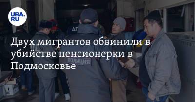 Двух мигрантов обвинили в убийстве пенсионерки в Подмосковье - ura.news - Россия - Московская обл.