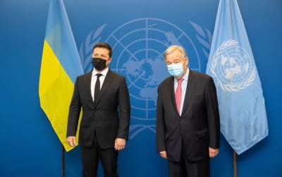 Владимир Зеленский - Антониу Гутерреш - Зеленский передал генсеку ООН список заключенных в РФ украинцев - korrespondent.net - Россия - Украина