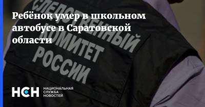 Ребёнок умер в школьном автобусе в Саратовской област - nsn.fm - Россия - Иркутская обл. - Саратовская обл.