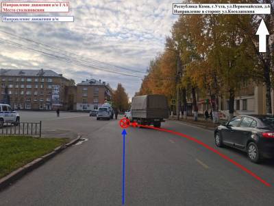 В Ухте водитель грузовой "ГАЗели" "перестроился" в Hyundai Solaris - komiinform.ru - респ. Коми
