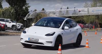 Tesla Model Y приятно удивила на лосином тесте (видео) - focus.ua - Украина - Испания
