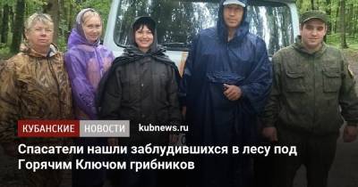 Спасатели нашли заблудившихся в лесу под Горячим Ключом грибников - kubnews.ru - Краснодарский край - Ахтарск